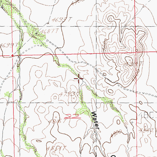 Topographic Map of Water Canyon, NM