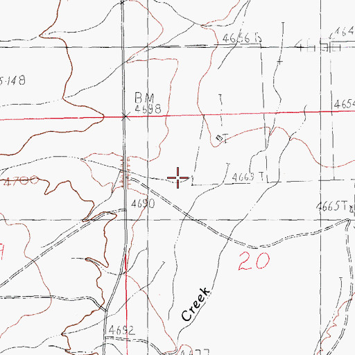Topographic Map of Cabin Canyon, NM