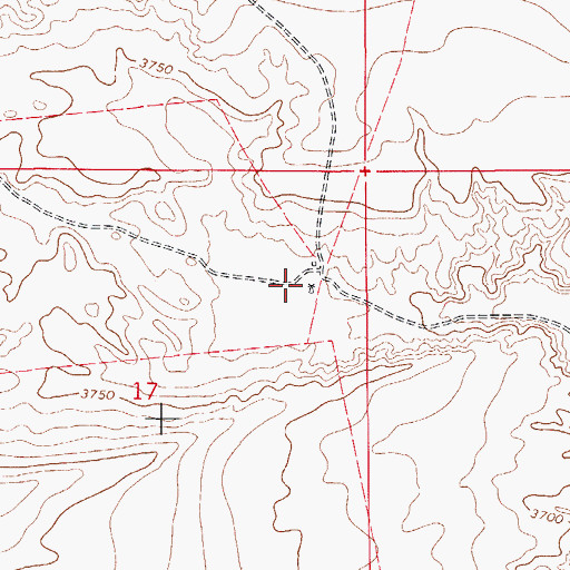 Topographic Map of Old C P Ranch, NM