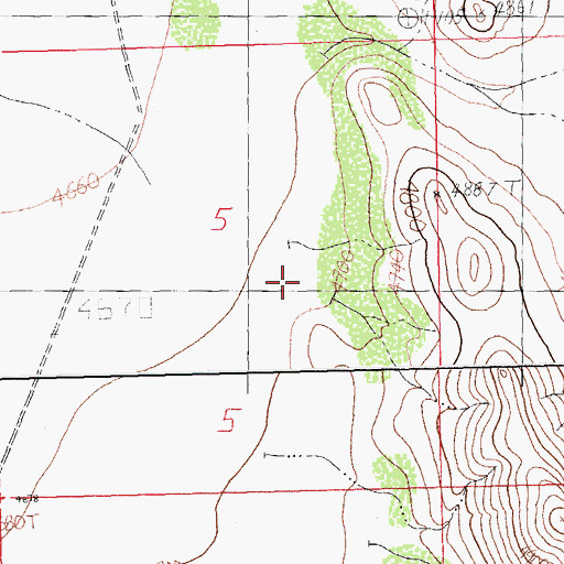 Topographic Map of Willow Creek, NM