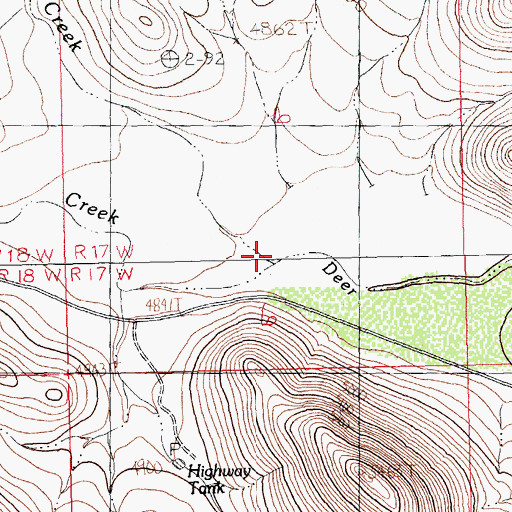 Topographic Map of Smuggler Creek, NM