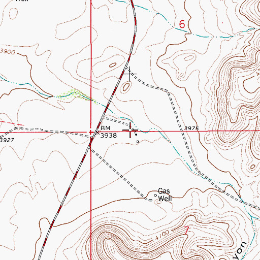 Topographic Map of Jones Ranch, NM