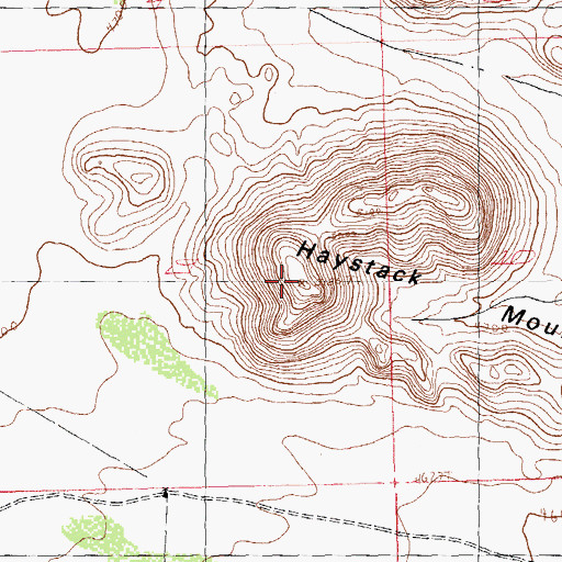 Topographic Map of Haystack Mountain, NM