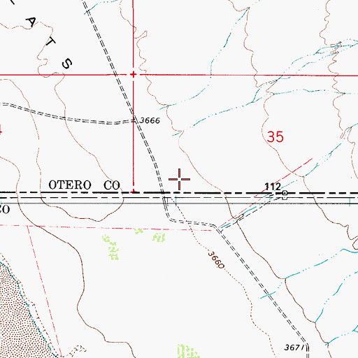Topographic Map of Lewis Ranch (historical), NM