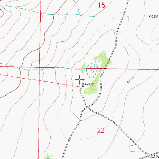 Topographic Map of Norwood Ranch (historical), NM