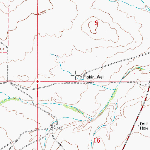 Topographic Map of Pipkin Ranch (historical), NM