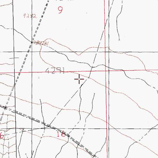 Topographic Map of Ram Gorge, NM