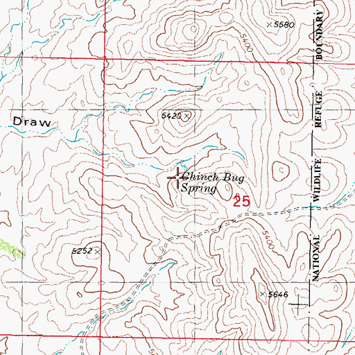Topographic Map of Goldenburg Springs, NM