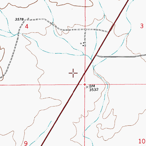 Topographic Map of Farrell Ranch (historical), NM