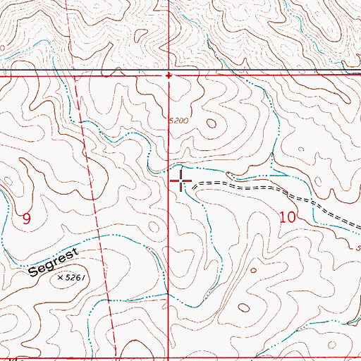 Topographic Map of Freeman Waterhole, NM