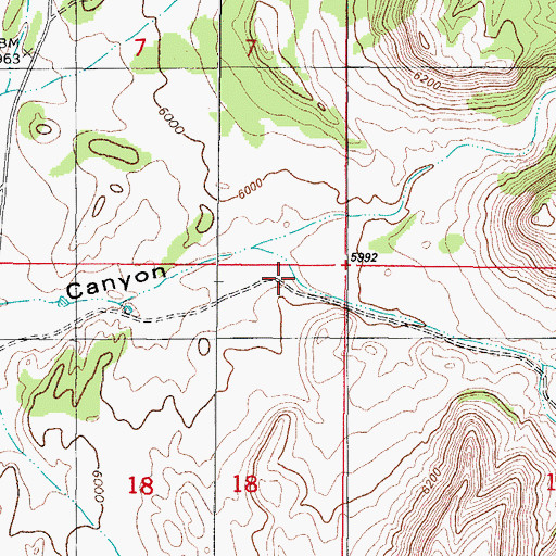 Topographic Map of Cooper Canyon, NM