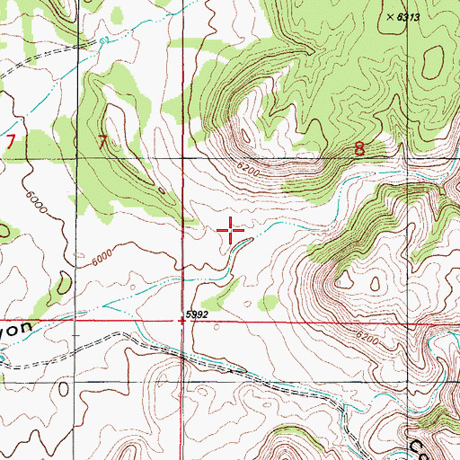 Topographic Map of Yellow Dog Canyon, NM