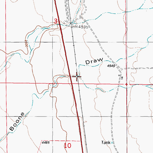 Topographic Map of Crawford Draw, NM