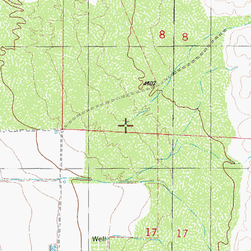 Topographic Map of Tecolote Canyon, NM