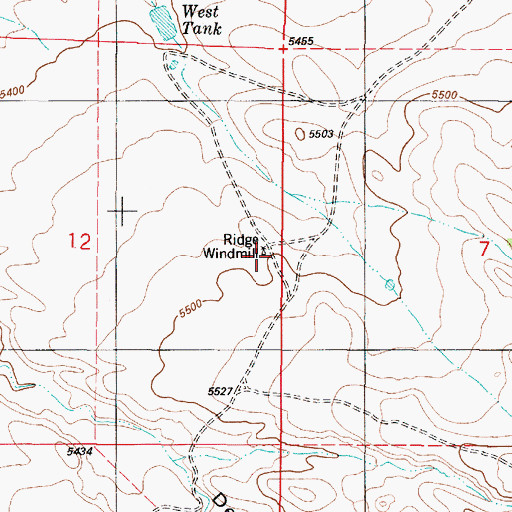 Topographic Map of Cub Mountain Spring, NM