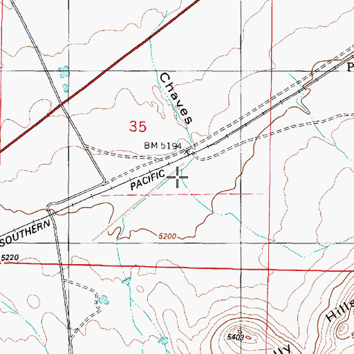 Topographic Map of Deep Canyon, NM