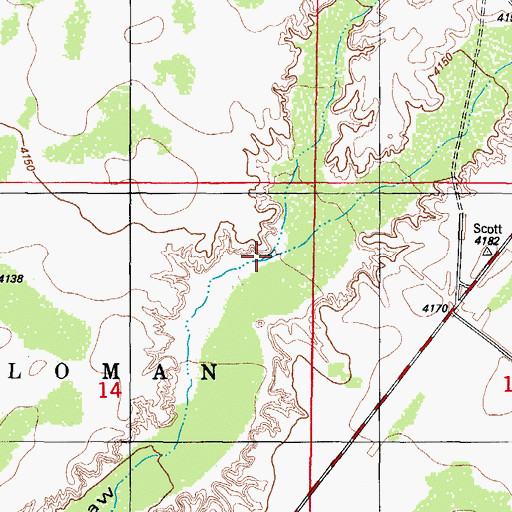 Topographic Map of Carter Draw, NM