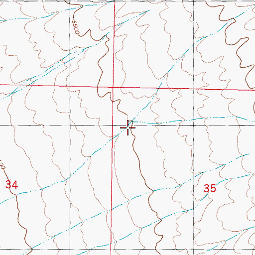 Topographic Map of Brushy Draw, NM