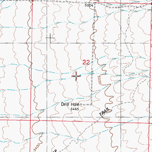 Topographic Map of Big Ditch Draw, NM