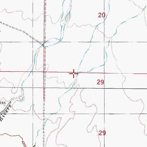 Topographic Map of Rocky Arroyo, NM