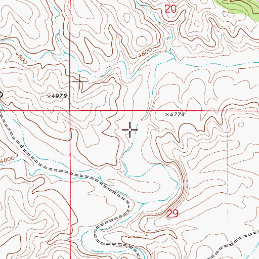 Topographic Map of Boulder Waterhole (historical), NM