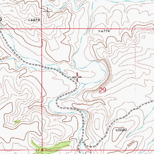 Topographic Map of Boulder Tank, NM