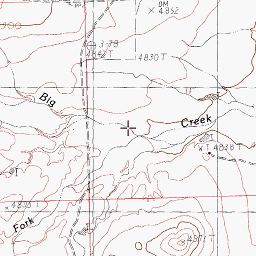 Topographic Map of South Fork Big Creek, NM