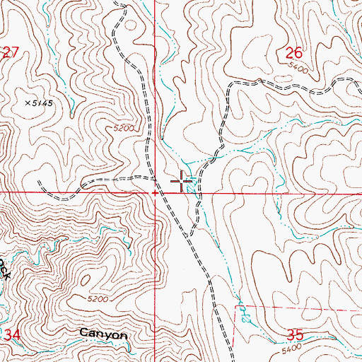 Topographic Map of Arch Lewis Tank, NM
