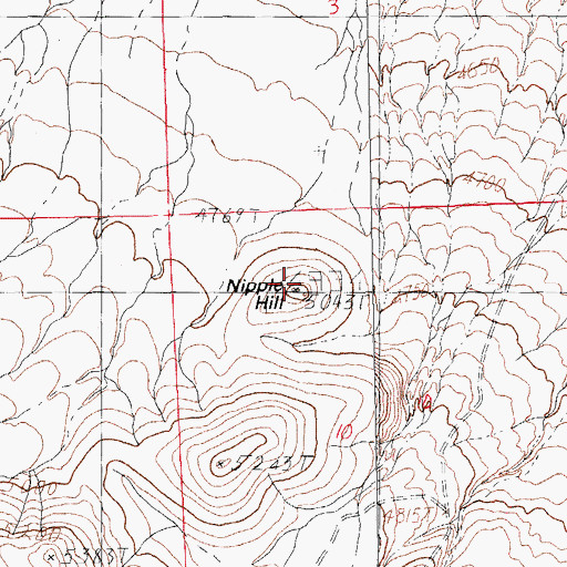 Topographic Map of Nipple Hill, NM