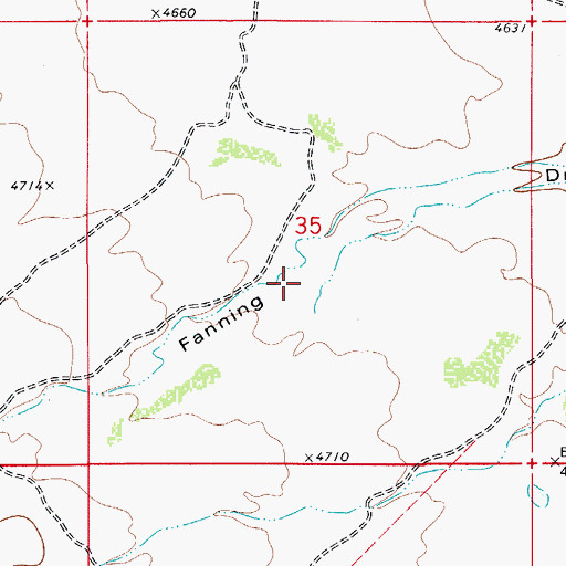Topographic Map of Fanning Tank (historical), NM