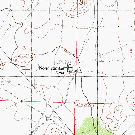 Topographic Map of North Kimble Tank, NM