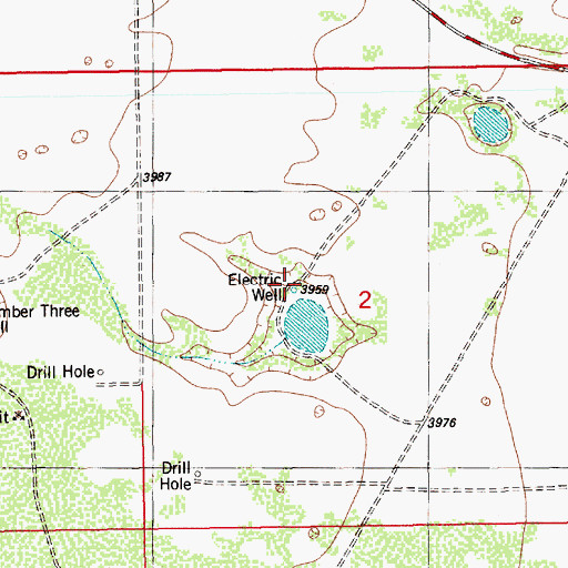 Topographic Map of Electric Well, NM
