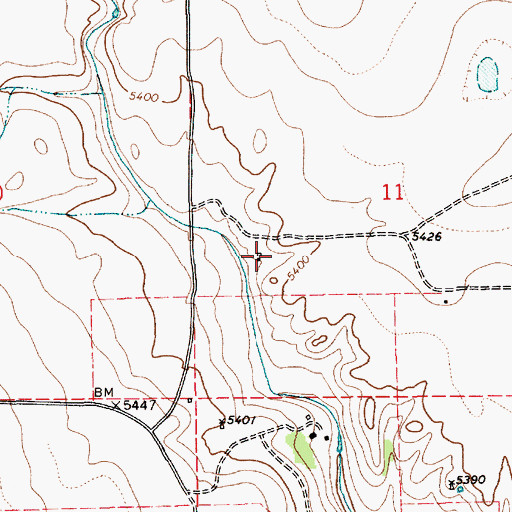 Topographic Map of Dehaven, NM