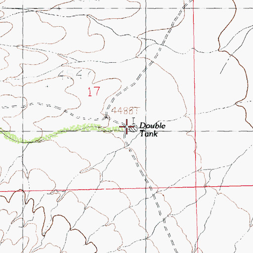 Topographic Map of Double Tank, NM