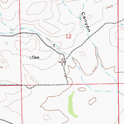 Topographic Map of Old Duran Ranch, NM