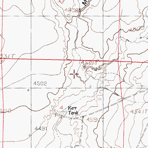 Topographic Map of Candler Draw, NM