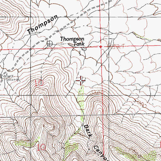 Topographic Map of Dark Canyon, NM