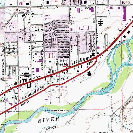 Topographic Map of San Juan Plaza, NM