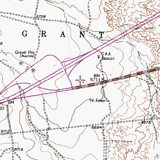 Topographic Map of Park Plaza, NM