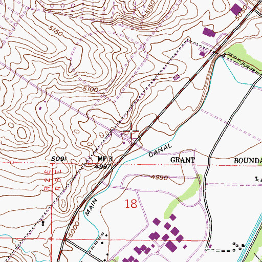 Topographic Map of Paradise Hills Shopping Center, NM