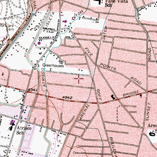 Topographic Map of Golf Plaza, NM