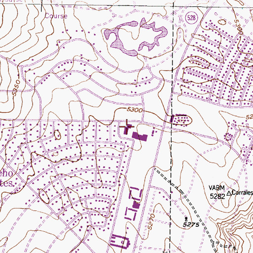 Topographic Map of Southern Plaza, NM