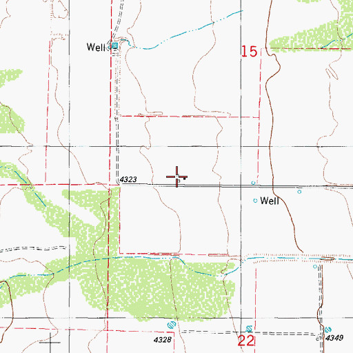 Topographic Map of Purday Ranch, NM