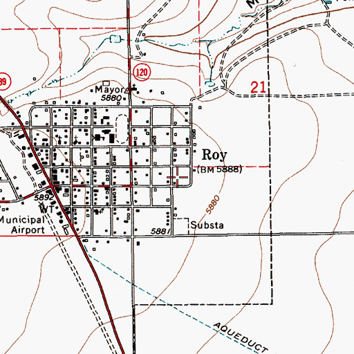 Topographic Map of Health Centers of Northern New Mex Roy Clinic, NM