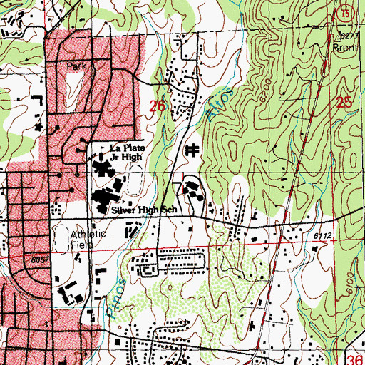 Topographic Map of Gila Regional Medical Center, NM