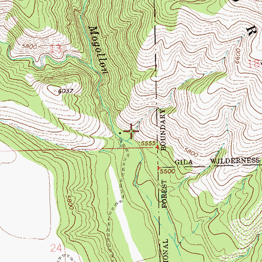 Topographic Map of Seventy Four Ranch, NM