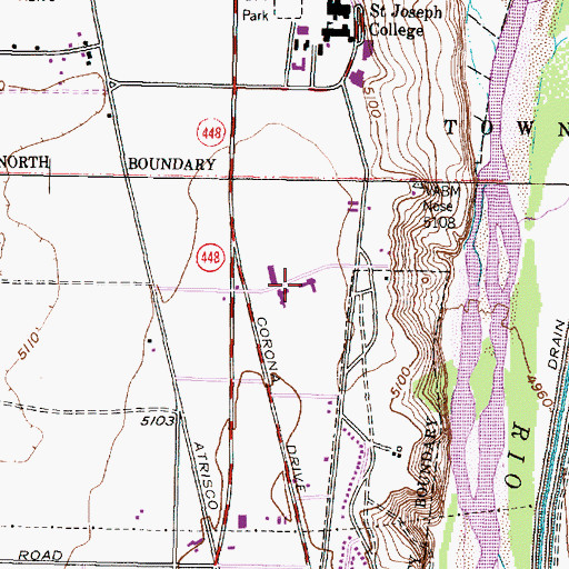 Topographic Map of Desert Hills Behavioral Health, NM