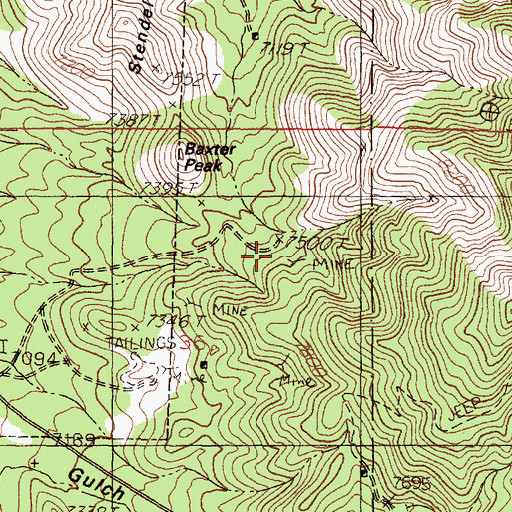 Topographic Map of Martin Tunnel, NM