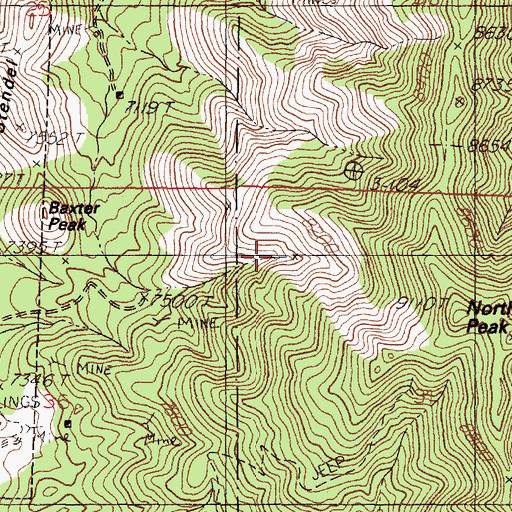 Topographic Map of Sleeper Tunnel, NM