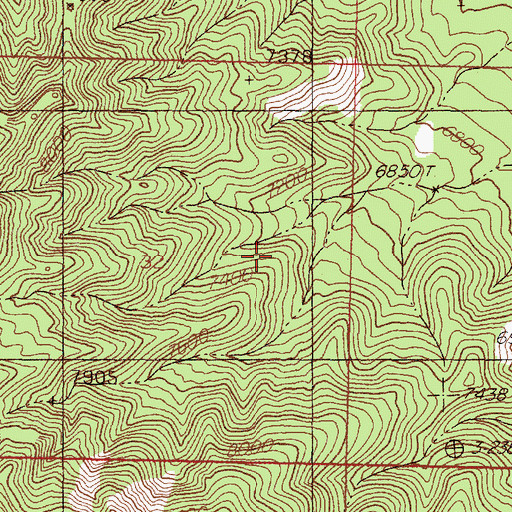 Topographic Map of Tip Top Tunnel, NM